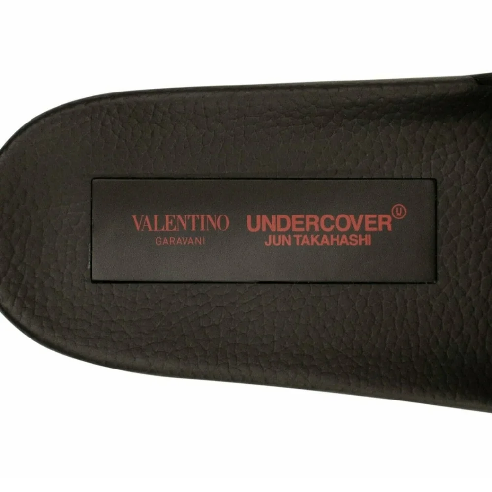 NIB Valentino Black Skull Pool Slide Undercover Jun Takahashi Collab Men's EU 45